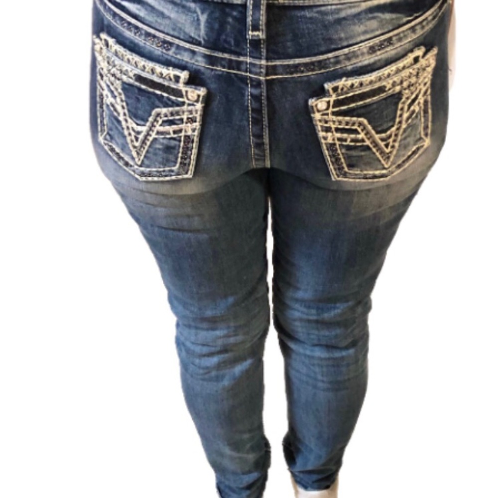 VIGOSS BLING JEANS SIZE 28 SKINNY